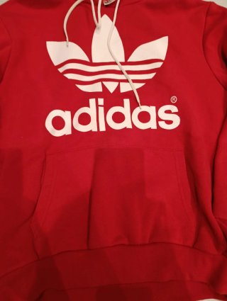 Sudadera Adidas Roja Hombre