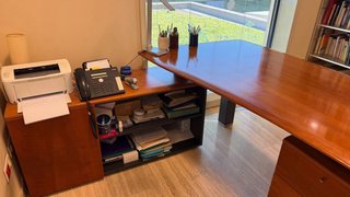 Mesa de despacho madera cerezo americano
