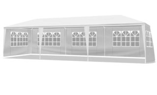 Carpa Plegable Profesional 3x9m Blanca