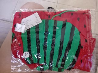 Pelele y gorro sandía bebé T:06
