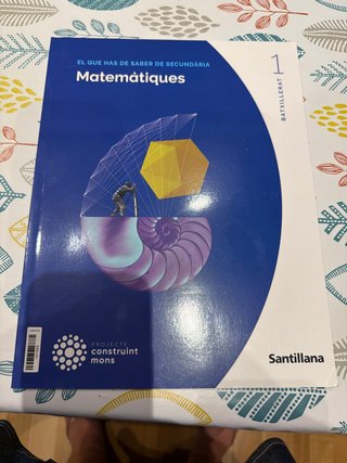 Libro de Matemáticas 1º Bachillerato