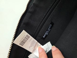 Bolso de mano negro lentejuelas