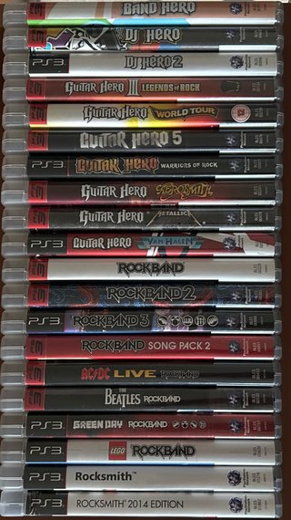 Colección Juegos PS3 Rock Band/Guitar Hero
