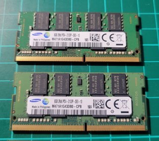 Lote 6x Módulos RAM Samsung DDR4 8GB