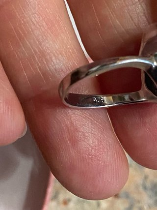 Anello Argento 925 con Perla di fiume Vintage