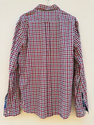 Camisa Ben Sherman cuadros roja y gris