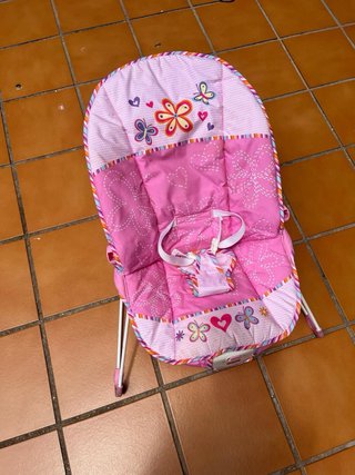 Hamaca Bebé Fisher-Price Rosa Flores