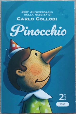 2*2€ Italia 2026 Pinocho Proof y BU Coincard