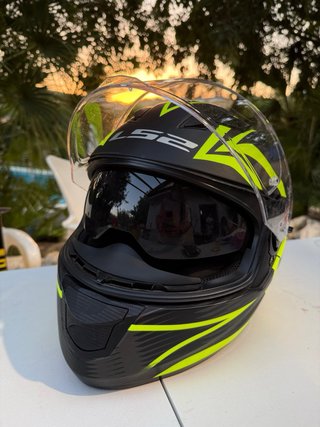 Casco Integral LS2 Stream Evo Negro y Amarillo