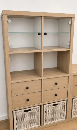 Estantería Ikea Kallax Madera con Accesorios