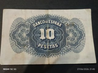 Dos billetes antiguos de España
