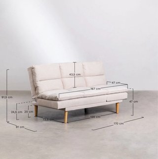 Sofá Cama 2 Plazas Reclinable
