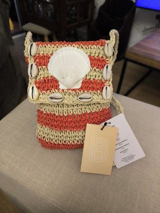 Bolso rafia conchas para móvil Bossanova Llumi