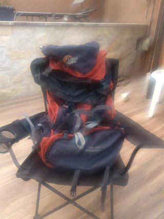 Mochila Lowe Alpine negra y Marrón 65+ 15