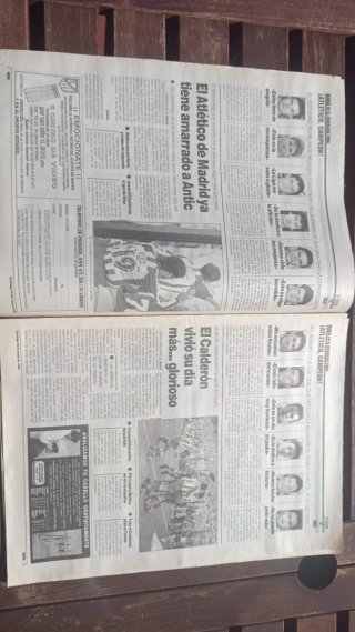 Periódico MARCA Doblete Atlético 26 Mayo 1996