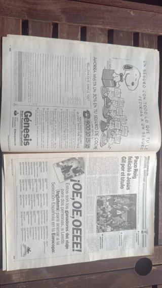 Periódico MARCA Doblete Atlético 26 Mayo 1996