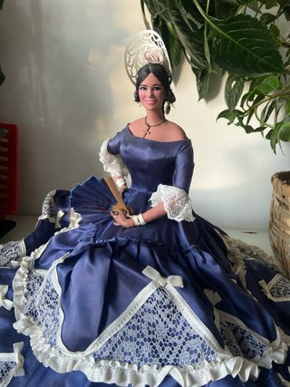 Muñeca Flamenca Terracota Marin Chiclana Antigua