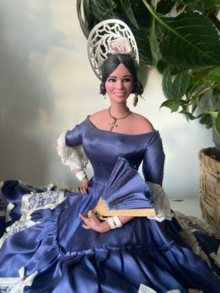 Muñeca Flamenca Terracota Marin Chiclana Antigua