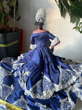 Muñeca Flamenca Terracota Marin Chiclana Antigua