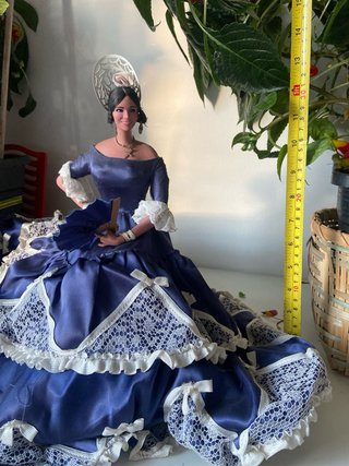 Muñeca Flamenca Terracota Marin Chiclana Antigua