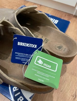 Birkenstock Boston Vegan Talla 41 Beige