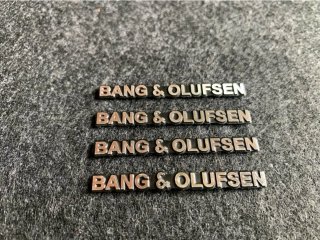 2x Pegatinas Bang & Olufsen metálicas audio