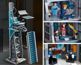 Torre Marvel Avengers Bloques Construcción
