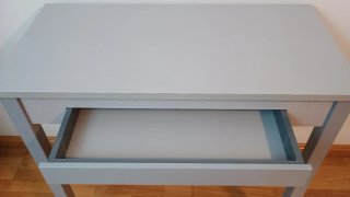 Mesa de cocina extensible gris