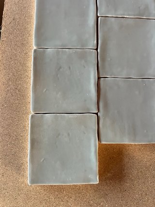 Azulejo Artesanal 10x10 Aguas Mint B36
