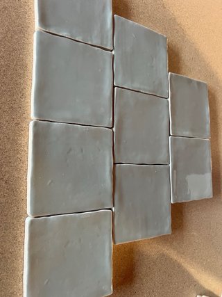 Azulejo Artesanal 10x10 Aguas Mint B36