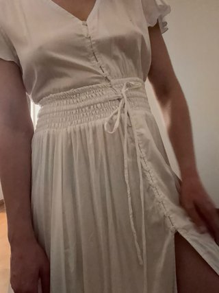 Vestido largo blanco S/M Prenda nueva.Sin estrenar