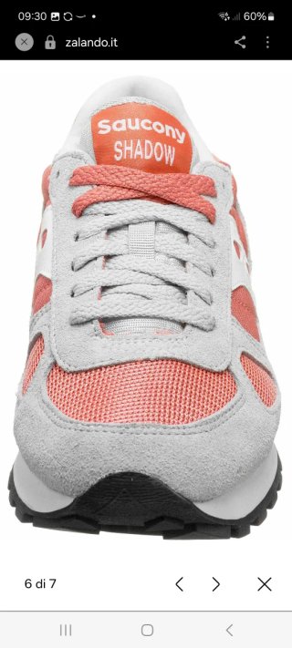Scarpe Saucony Shadow grigie e rosa