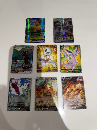 8 Cartas Pokémon V, GX, VMAX