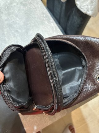 Bandolera de piel efecto cocodrilo
