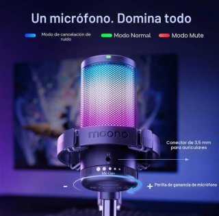 Micrófono Gaming Maono DGM20 RGB