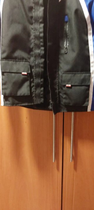 Chaqueta Moto Niño Azul y Negra