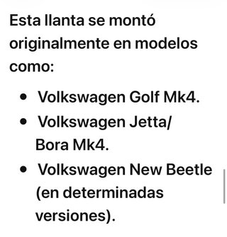 Llantas de aluminio VW R16