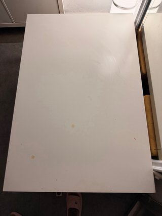 Mesa baja salón madera y yute