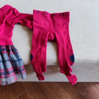 Vestido rojo niña 12 meses con perrito