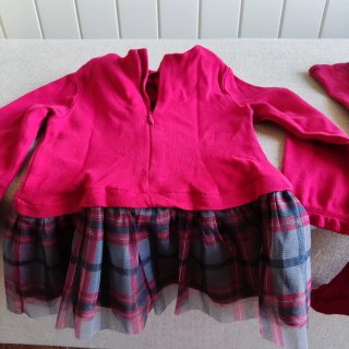 Vestido rojo niña 12 meses con perrito