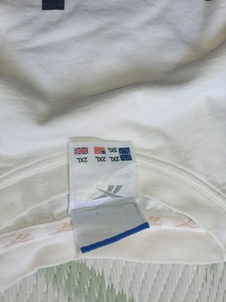 Vintage Reebok Big Logo T-Shirt White - Size XXL