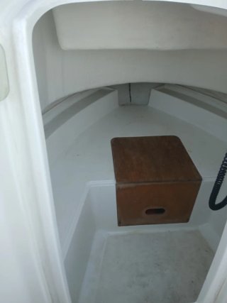 Barco a motor blanco