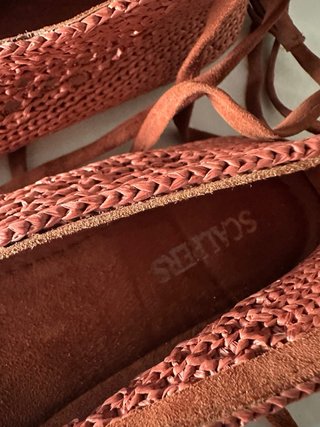 Bailarinas crochet Scalpers color coral