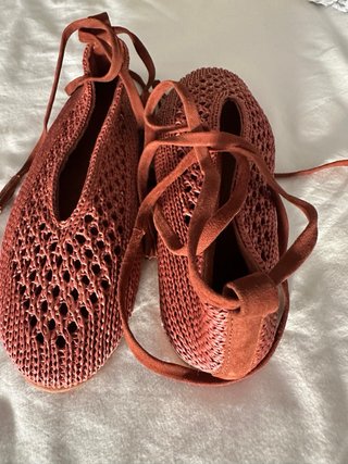 Bailarinas crochet Scalpers color coral