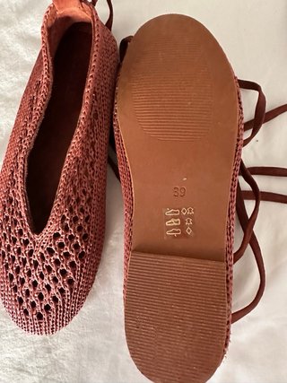 Bailarinas crochet Scalpers color coral
