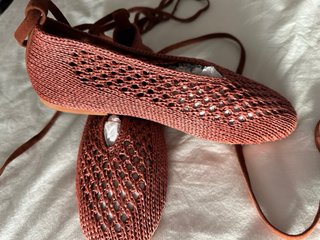 Bailarinas crochet Scalpers color coral