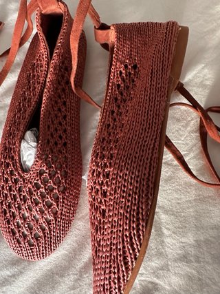 Bailarinas crochet Scalpers color coral