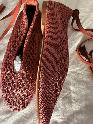 Bailarinas crochet Scalpers color coral