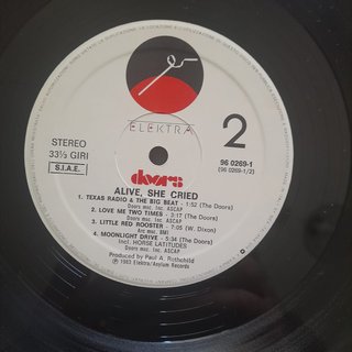 The Doors - Alive She Cried LP
