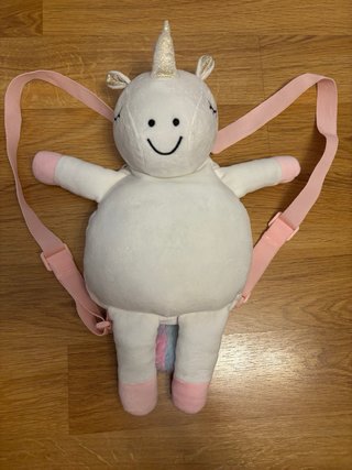 Mochila Peluche Unicornio Rosa